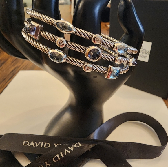 David Yurman 3 row Confetti cuff bracelet - Picture 2 of 9